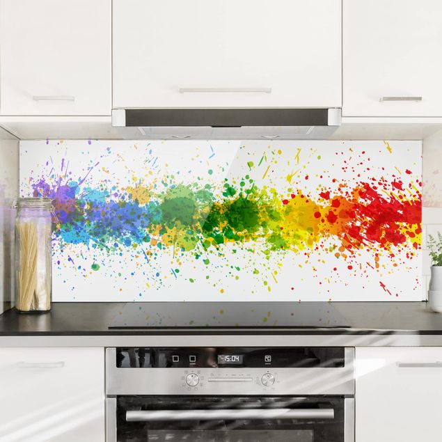 Decoración cocina Rainbow Splatter