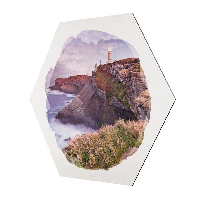 Cuadros de naturaleza WaterColours - Cliff And Lighthouse