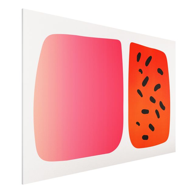 Decoración de cocinas Abstract Shapes - Melon And Pink