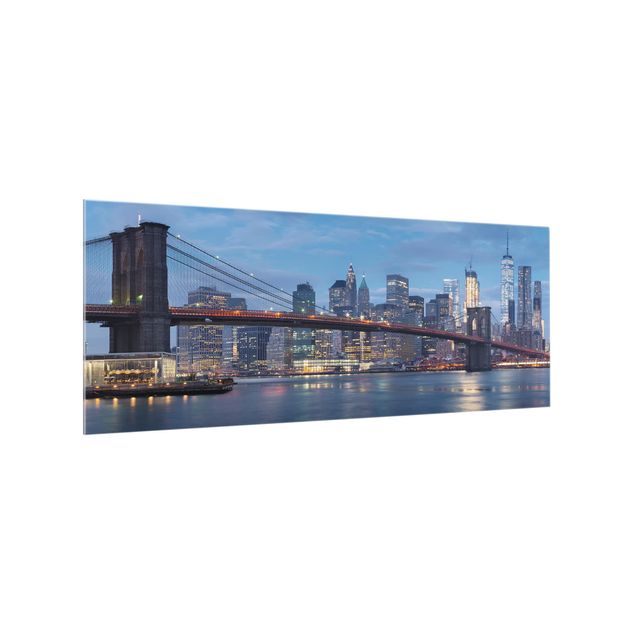 Paneles de vidrio para cocinas Brooklyn Bridge Manhattan New York
