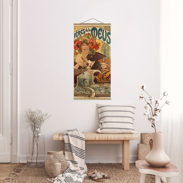 Cuadros de amapolas Alfons Mucha - Poster For La Meuse Beer