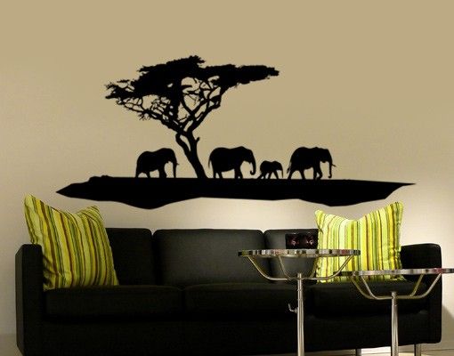 Vinilos de pared África No.TM6 elephant walk