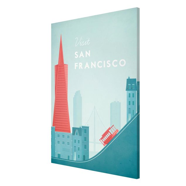 Láminas de cuadros famosos Travel Poster - San Francisco