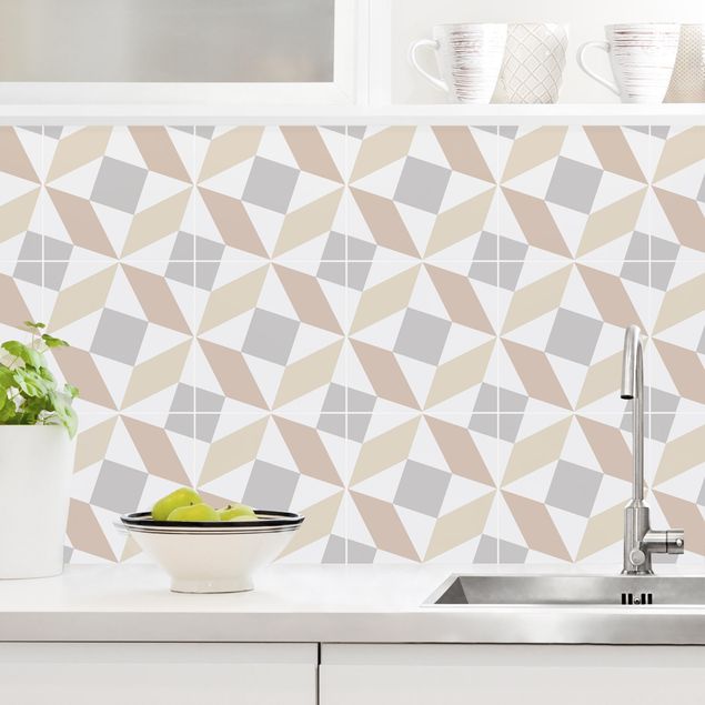 Decoración de cocinas Geometrical Tiles - Fano