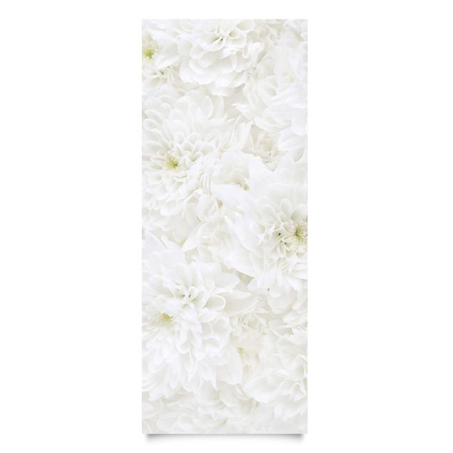 Láminas adhesivas mate Dahlia Sea Of Flowers White