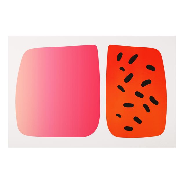 Cuadros famosos Abstract Shapes - Melon And Pink
