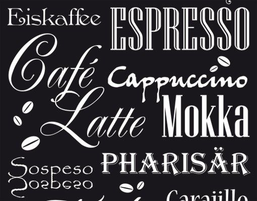 Vinilos pared frases motivadoras No.737 Coffee & more II