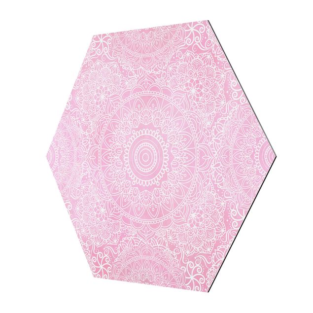 Cuadros Haase Pattern Mandala Light Pink