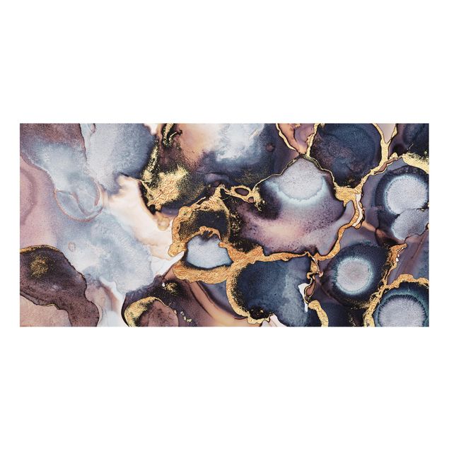 Cuadros Elisabeth Fredriksson Marble Watercolor With Gold
