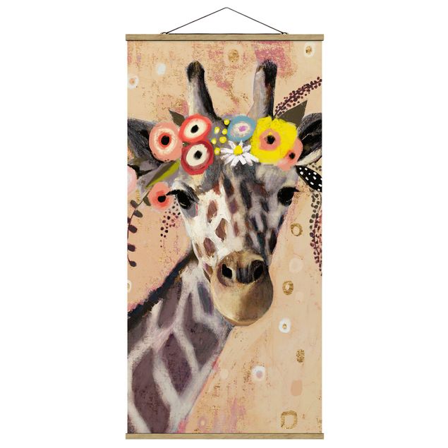Cuadros de animales Klimt Giraffe