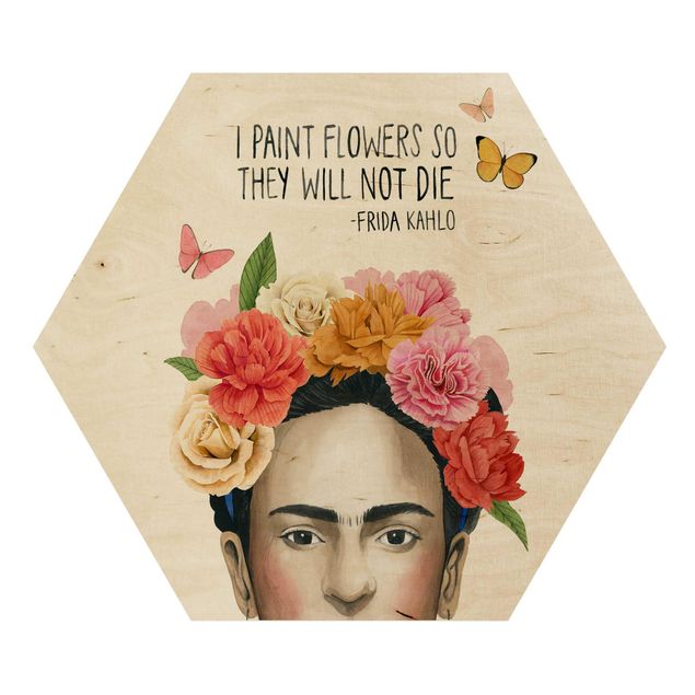 cuadros hexagonales Frida's Thoughts - Flowers