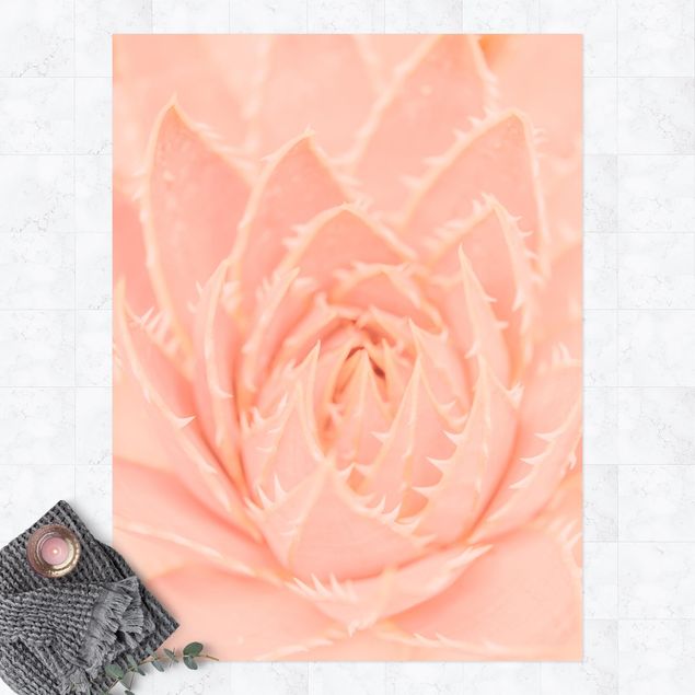 Alfombras para exterior Light Pink Floral Magic Agave