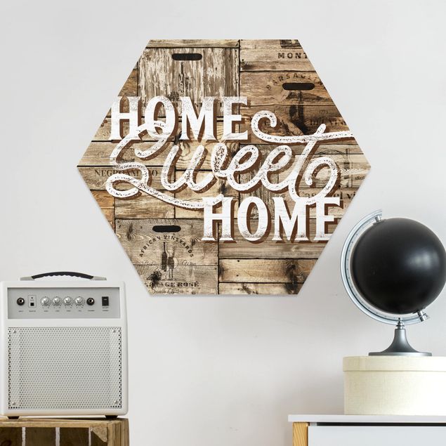 Cuadros familia Home sweet Home Wooden Panel