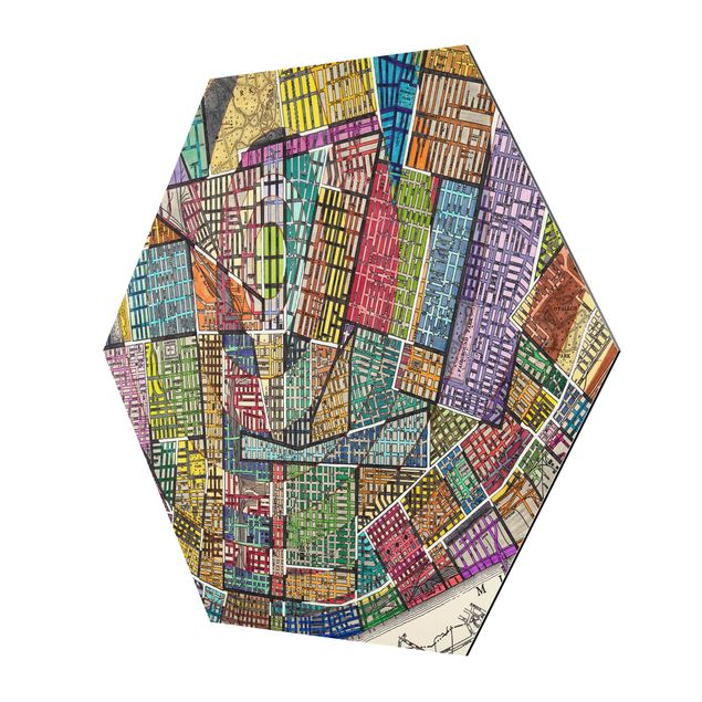 Cuadros hexagonales Modern Map Of St. Louis