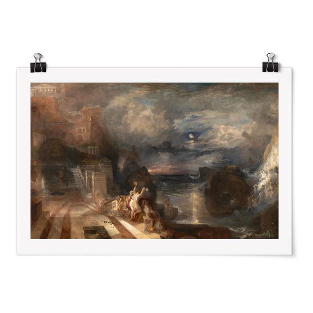 Estilos artísticos William Turner - The Parting of Hero and Leander - from the Greek of Musaeus