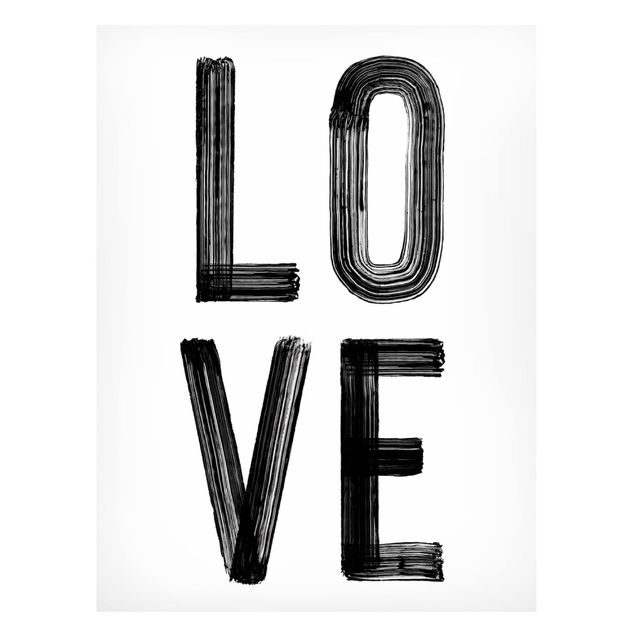 Tableros magnéticos frases Love Typography in Black