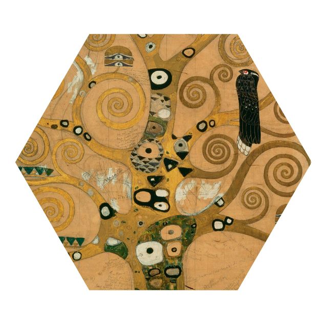 Cuadros de madera paisajes Gustav Klimt - The Tree of Life