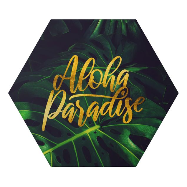 Cuadros con frases motivadoras Jungle - Aloha Paradise
