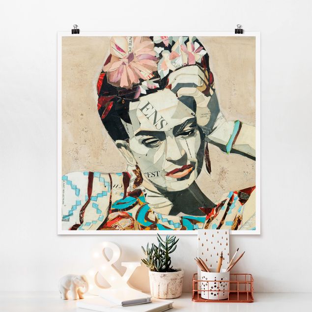 Cuadros famosos Frida Kahlo - Collage No.1