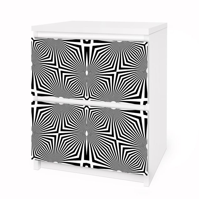 Vinilos para muebles Abstract Ornament Black And White