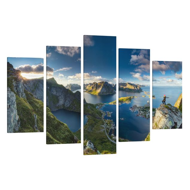 Cuadro con paisajes Fjord View In Reinebringen