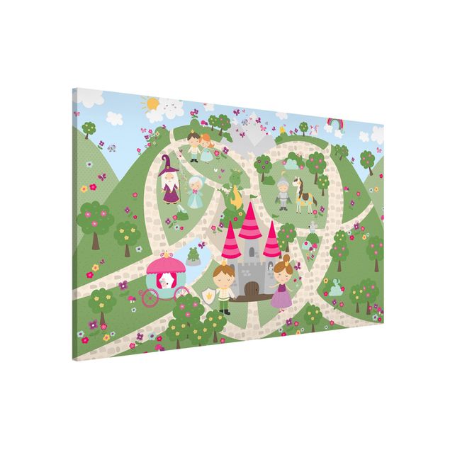 Decoración infantil pared Playoom Mat Wonderland - The Path To The Castle