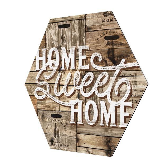 Cuadros modernos Home sweet Home Wooden Panel