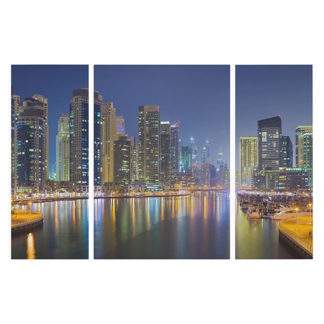 Cuadros modernos y elegantes Dubai Night Skyline