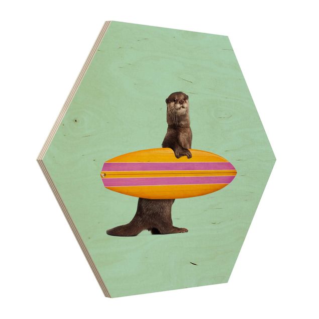 Cuadros Jonas Loose Otter With Surfboard