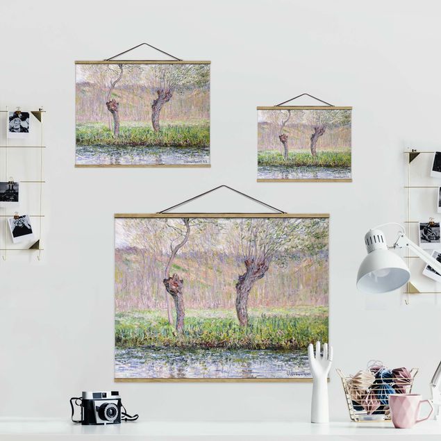 Cuadro con paisajes Claude Monet - Willow Trees Spring