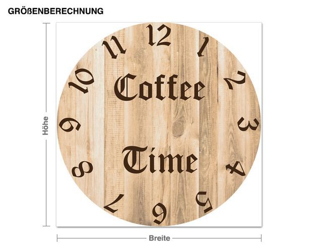 Decoración de cocinas Coffee Time Clock