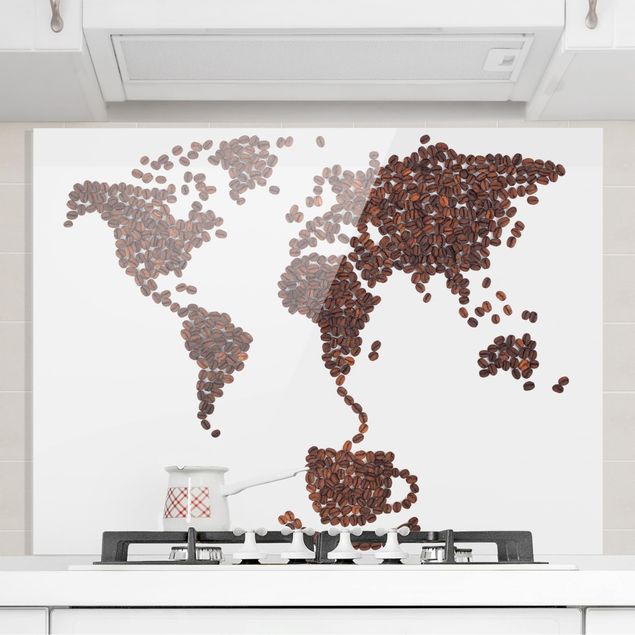 Decoración cocina Coffee around the world