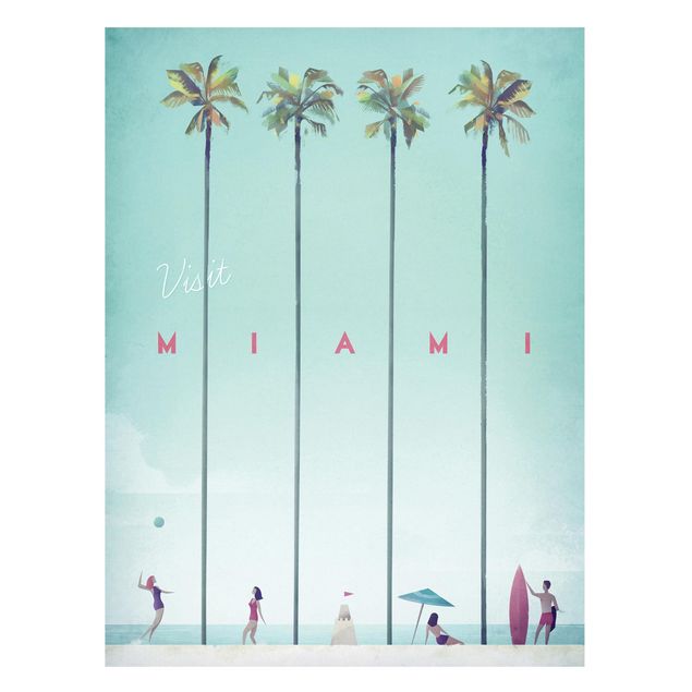 Cuadros paisajes Travel Poster - Miami