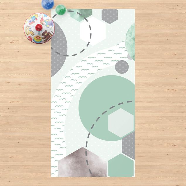 Alfombra exterior Children`s Rug Grafical - Forest And River