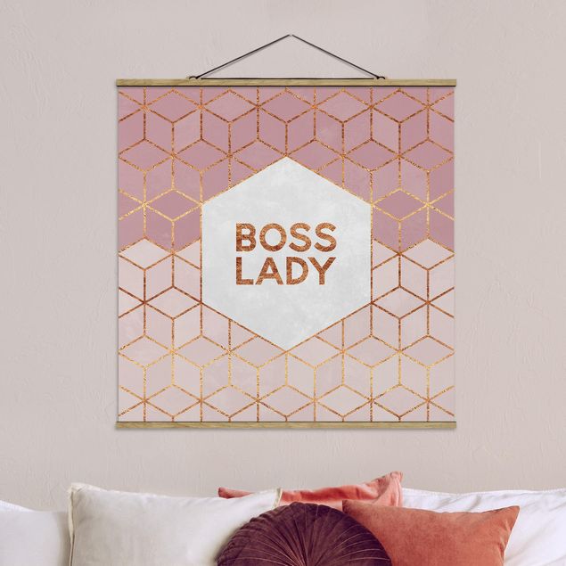 Decoración cocina Boss Lady Hexagons Pink