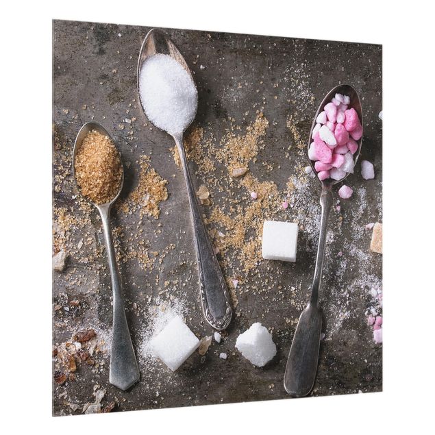 Paneles de vidrio para cocinas Vintage Spoon With Sugar