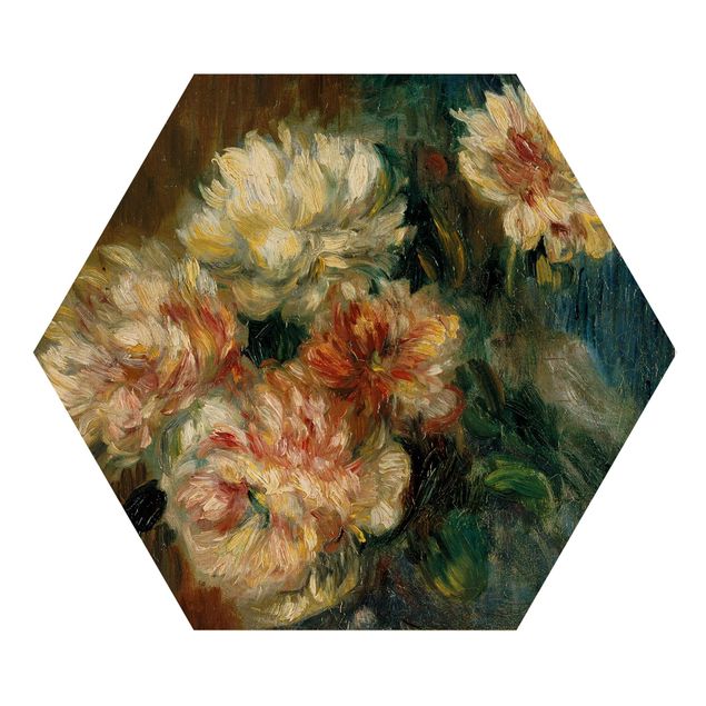 Cuadros de madera flores Auguste Renoir - Vase of Peonies