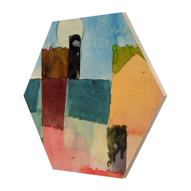 cuadro hexagonal Paul Klee - Moonrise (St. Germain)