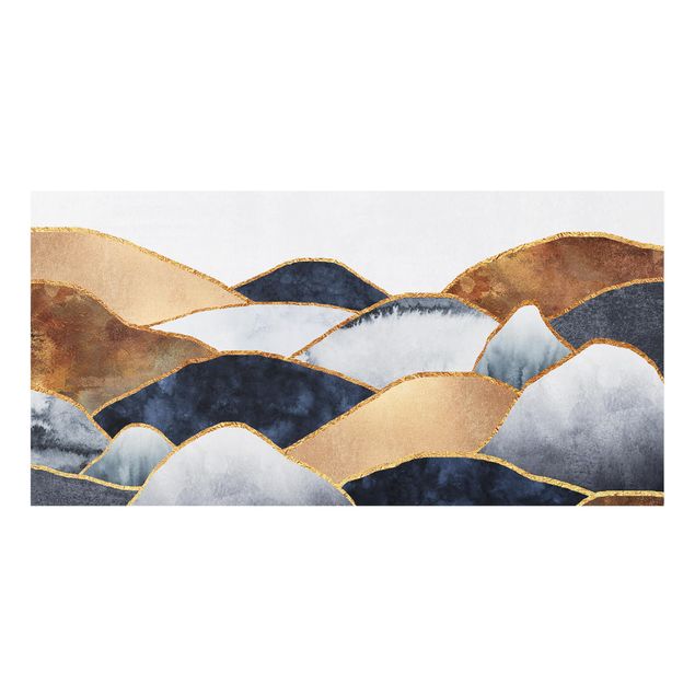 panel-antisalpicaduras-cocina Golden Mountains Watercolor