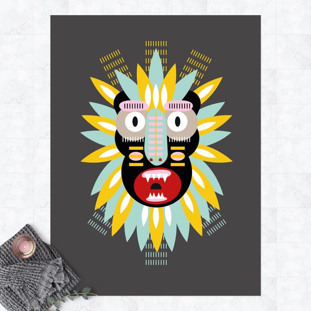 Alfombras para exterior Collage Ethnic Mask - King Kong