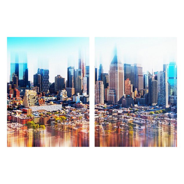 Cuadros de ciudades Manhattan Skyline Urban Stretch