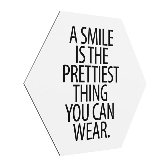 Cuadros A Smile Is The Prettiest Thing Sans Serif