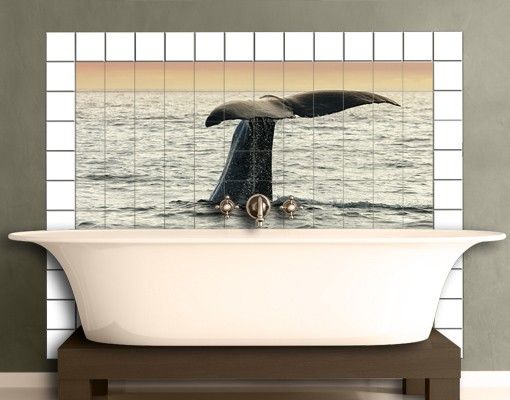 Decoración de cocinas Diving Whale