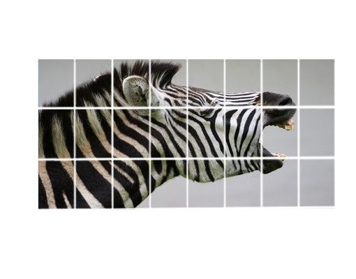 vinilos para cubrir azulejos baño Roaring Zebra