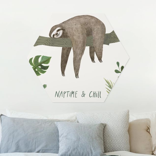 Decoración habitacion bebé Sloth Sayings - Chill