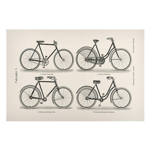 Cuadro retro Vintage Poster Bicycles