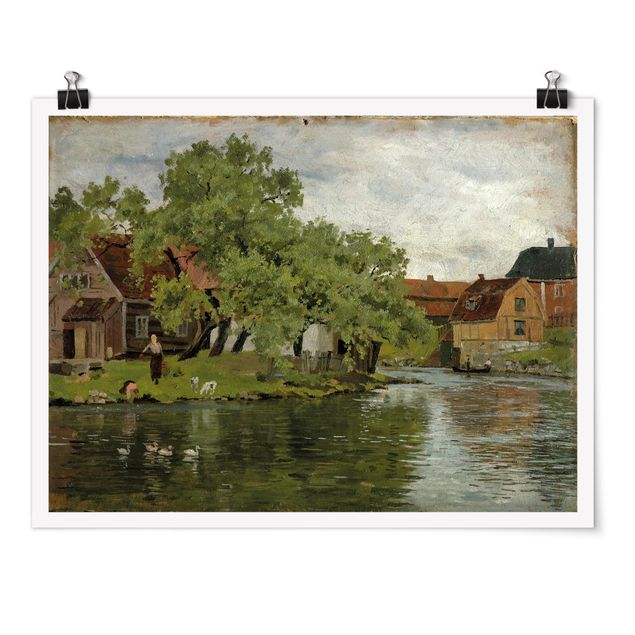 Láminas cuadros famosos Edvard Munch - Scene On River Akerselven