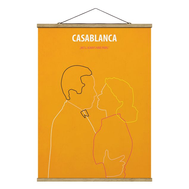 Cuadros de retratos Film Poster Casablanca