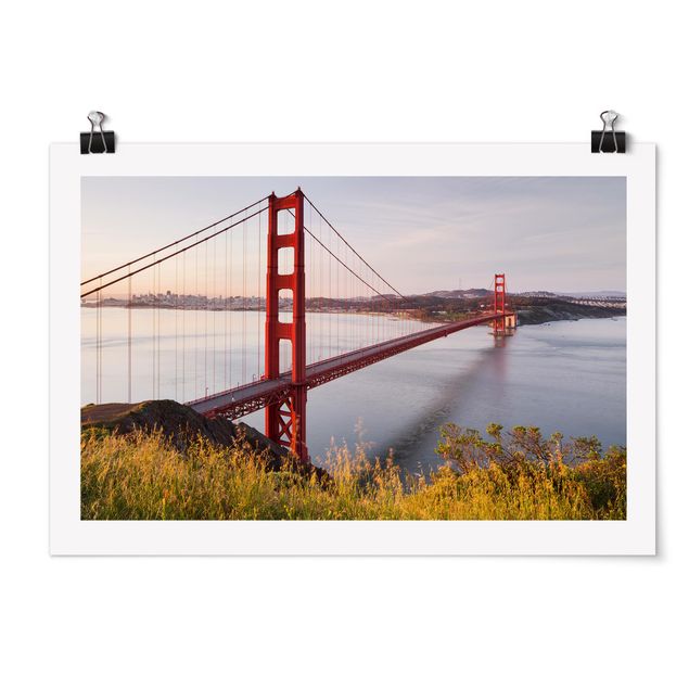 Cuadros en tonos azules Golden Gate Bridge In San Francisco