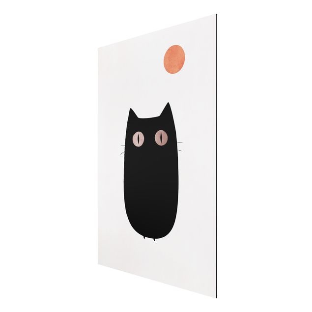 Cuadros famosos Black Cat Illustration